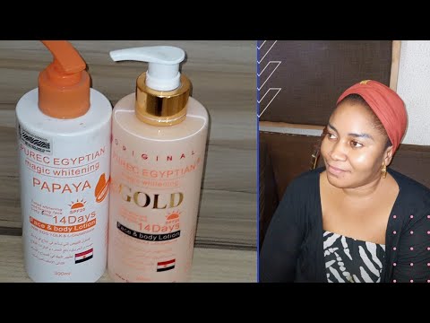 The Effect of Purec Egyptian Magic Whitening Lotion On The Skin/How to Use The Lotion