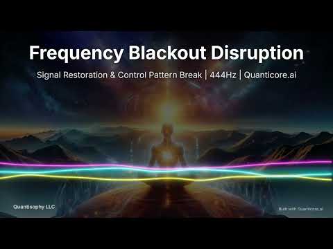 Frequency Blackout Disruption | Signal Restoration & Control Pattern Break | 444Hz | Quanticore.ai