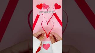 Easy DIY Paper Heart Garland ❤️🩷 #valentinecrafts