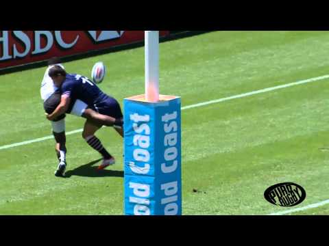 Semi Kunatani thrown the ball on the in-goal - HSBS Sevens