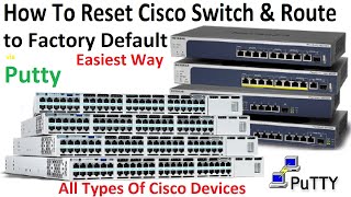 How To Reset Cisco Switch & Router ( Devices ) to Factory Default Using Putty || Easiest Way