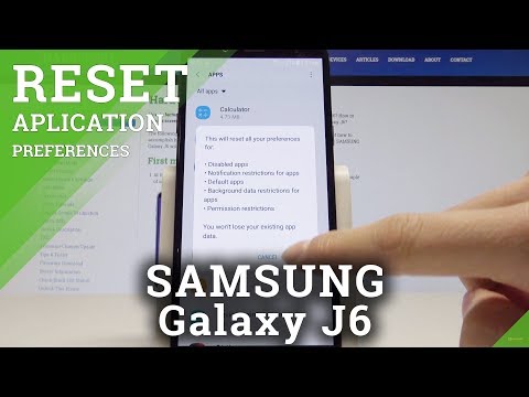 How to Reset App Preferences in SAMSUNG Galaxy J6 - Restore Default App Setup