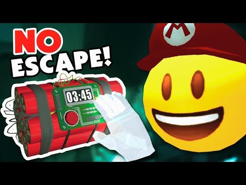 MARIO EMOJI IS TRAPPED! - VR: The Puzzle Room Gameplay - HTC Vive Pro Gameplay