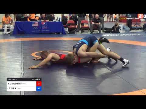 2018 Marine Corps US Open/Senior Men's Freestyle 74 Con 16 #2 - Trever Devestern (TMWC) Vs. Evan W