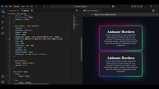 Border Animated Card using HTML & CSS | CSS Animation Effects