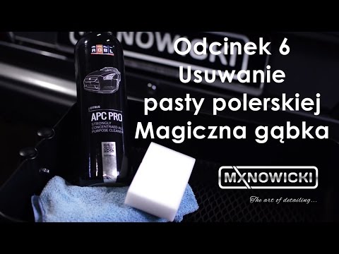 Usuwanie pasty polerskiej - Magiczna gąbka #6