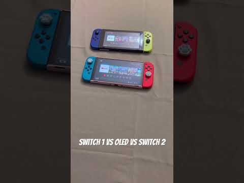 Nintendo Switch 1 vs OLED vs Nintendo Switch 2 ALL SIZES