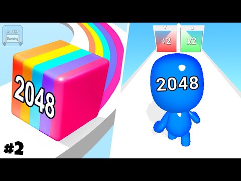 Jelly Run 2048 | Man Runner 2048 | All Levels Gameplay | Android, iOS | Satisfying Mobile Games #2