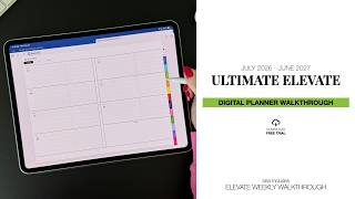 Ultimate Elevate Digital Planner Walkthrough for Mid Year July 2026 - June 2027 (+ Elevate Weekly)