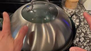 YOSUKATA Wok Lid 11 4 In Premium Stainless Wok Cover, Dishwasher Safe Lid Review