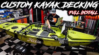 How To Install the BEST Custom Kayak Decking | DIY Marine Mat Install EASY‼ | 2023