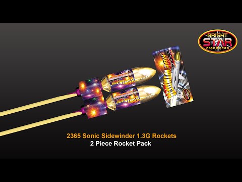 Bright Star Fireworks - 2365 Sonic Sidewinder 1.3G Rockets
