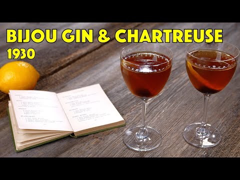 1930 Bijou Cocktail - Cocktails After Dark - Glen And Friends Cooking - Old Tom Gin Cocktail Recipe