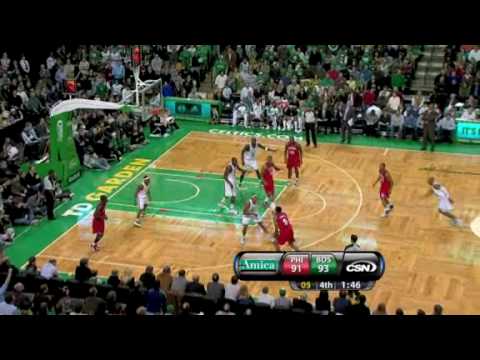 Sixers vs Celtics (NBA Highlights) 12/18/2009