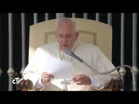 Resumen en español de la catequesis de 22 de octubre de Papa Francisco