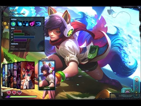 Arcade Ahri Skin Spotlight Gameplay 1080p HD League Of Legends