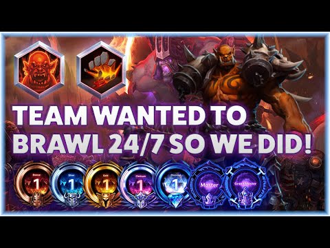 Garrosh Taunt - TEAM WANTED TO BRAWL 24/7 SO WE DID! -  B2GM Season 3 2024