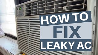How To Fix / Drain Leaking Window AC | Leaking Inside Aircon | Quick Fix | Leaky Air Conditioner