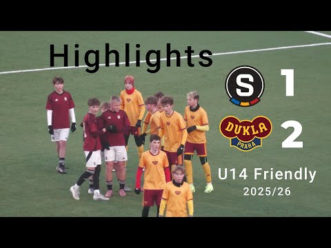 AC Sparta Praha 1-2 FK Dukla Praha | U14 Friendly | 2025-26