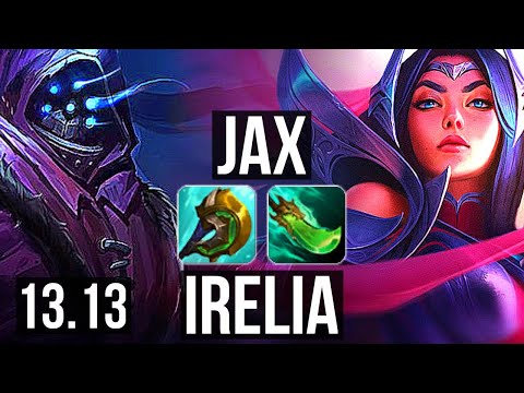 JAX vs IRELIA (TOP) | 9/1/3, Legendary, 400+ games | KR Master | 13.13