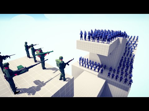 Vietnam Army VS 100x Melee Unit - Totally Accurate Battle Simulator TABS