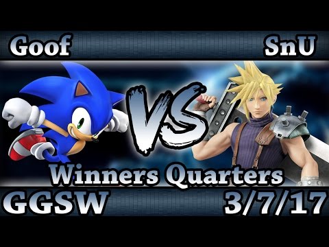 GGSW 22 - LCX|Goof (Sonic) Vs. SnU (Cloud) Smash Wii U Winners Quarters - Smash 4