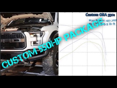 ORA 550 Custom Tune for the Gen2 Raptor With Trans Tune and Auto Octane Map.