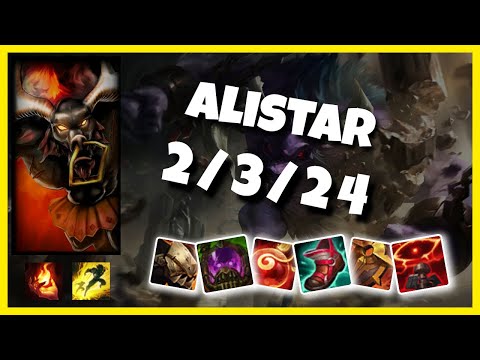 Alistar 11.5 Gameplay Challenger Replay S11 Support (2/3/24) - NA
