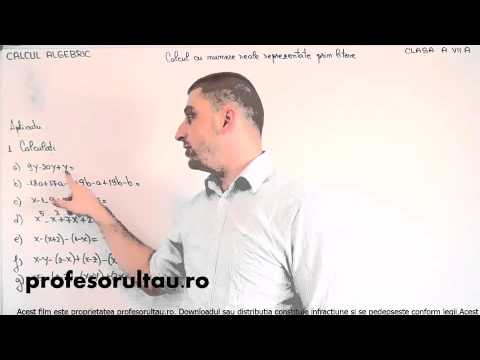 exercitii rezolvate calcul algebric - profesorultau.ro
