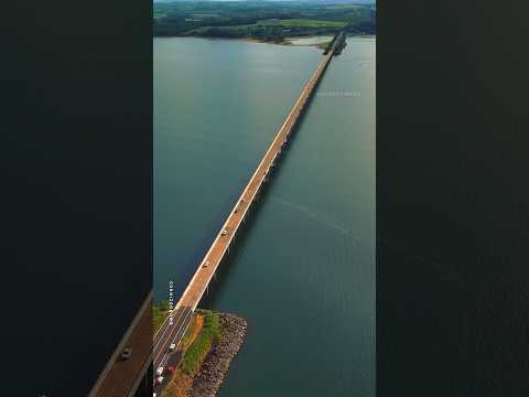 Conheça a ponte que liga os estados de São Paulo e Paraná, sobre a represa de Chavantes 🏘️