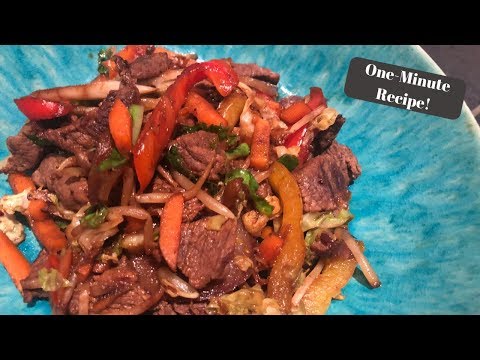 SLIMMING WORLD SYN FREE BEEF STIR FRY I One-Minute Recipe!