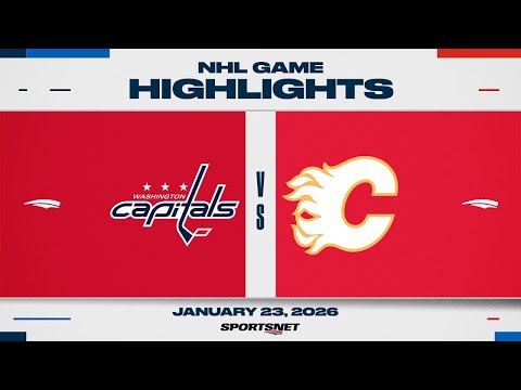 NHL Highlights | Capitals vs. Flames - January 23, 2026