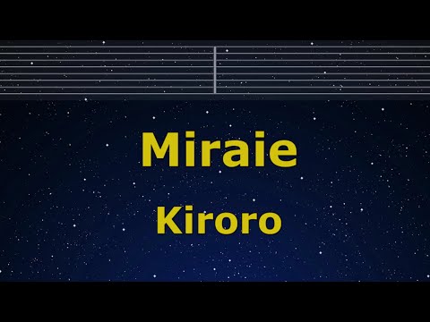 Karaoke♬ Miraie - Kiroro【No Guide Melody】 Instrumental, Lyric Romanized