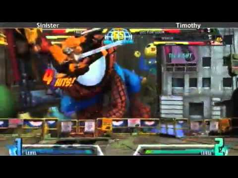 4-25-11 Sinister (Taskmaster/Hulk/Dormammu) vs Timothy (Spencer/Doom/Haggar) - MvC3