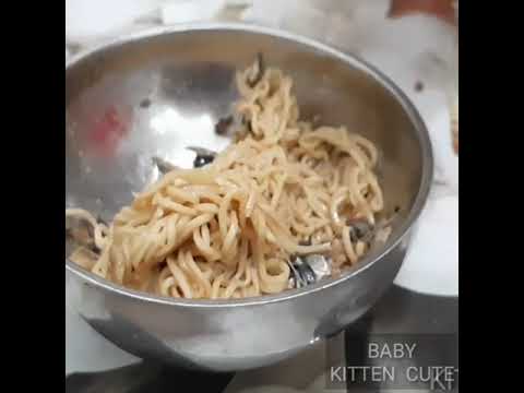 How A Cat Eat Noodle? Amazing Job #Short