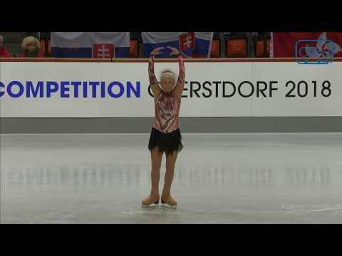 Silvia KRÜGER. Oberstdorf 2018. Bronze Ladies III B - Free Skating. 4 place