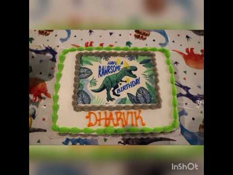 Dharvik’s “Rawrsome” bday😍🥰🥳🦖