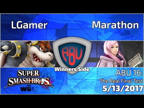 ABU 16: LGamer (Bowser) vs. Marathon (Robin)  - SSB4 Singles Winners