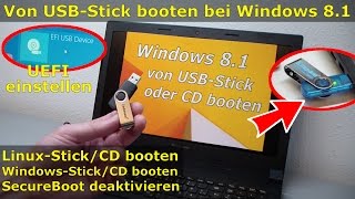 Von USB-Stick oder DVD booten wenn Windows 8.1 installiert ist - Linux-DVD/USB oder Windows-DVD/USB