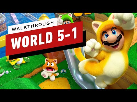 Super Mario 3D World Walkthrough - World 5-1: Sunshine Seaside