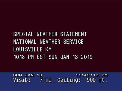 WeatherSTAR 4000 Simulator v. 4 - Bowling Green, KY - 1/13/2019 11:48pm