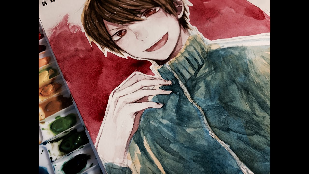 【リクエスト】実況者 キヨ描いてみた！【透明水彩】