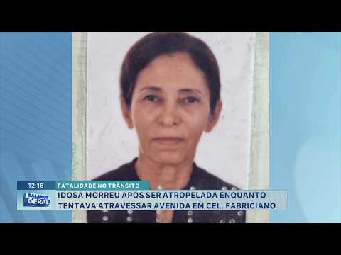 Coronel Fabriciano: Idosa morre atropelada ao atravessar avenida.