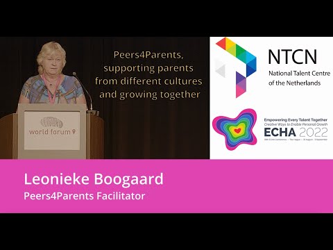 ECHA2022 - Leonieke Boogaard, Peers4Parents, supporting parents from different cultures