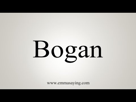 How To Say Bogan