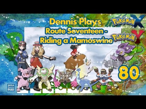 Pokemon Y Walkthrough (Ep 80) Route 17 - Riding a Mamoswine