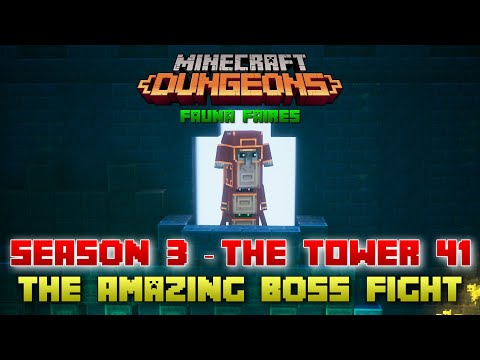 The Tower 41 Amazing Boss Fight, Minecraft Dungeons Fauna Faire