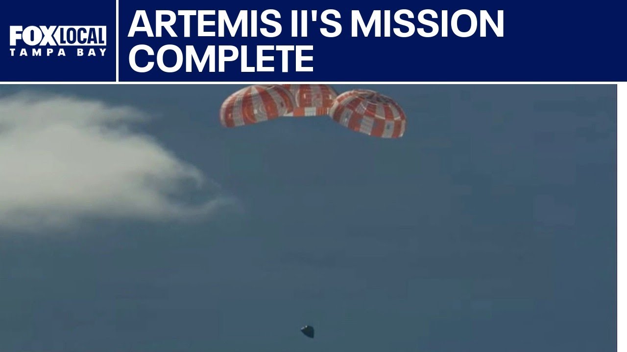 Artemis II splashdown: Watch the historic return from the moon