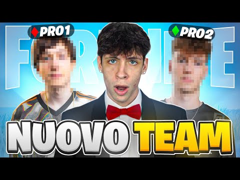 I STARTED MY TEAM ON FORTNITE... FIRST TEAM MEMBER!
