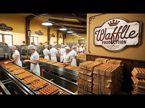 Delicious Waffle Production The Factory Process |  Delicious Discoveries